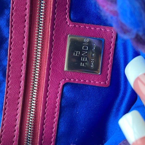 Fendi Vintage Pink & Blue Knitted Mama Baguette π - Picture 8 of 10